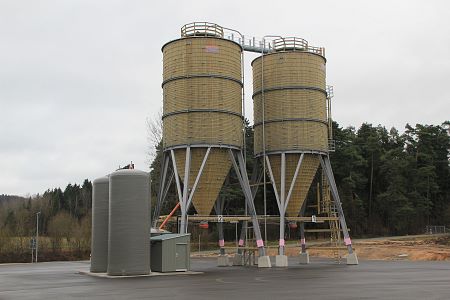 Streugutsilo mit Soleaufbereitung in Hormersdorf